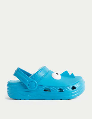 

Boys Kids' Fur Lined Monster Clogs (4 Small - 13 Small) - Blue, Blue
