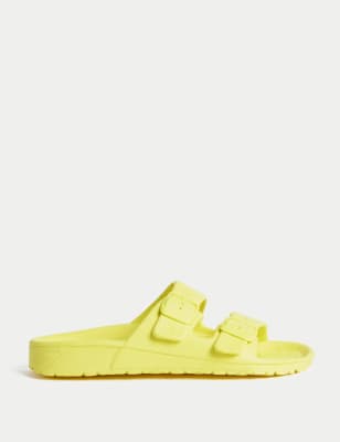 

Unisex,Boys,Girls M&S Collection Kids' Slip-On Buckle Sandals (1 Large - 7 Large) - Yellow, Yellow