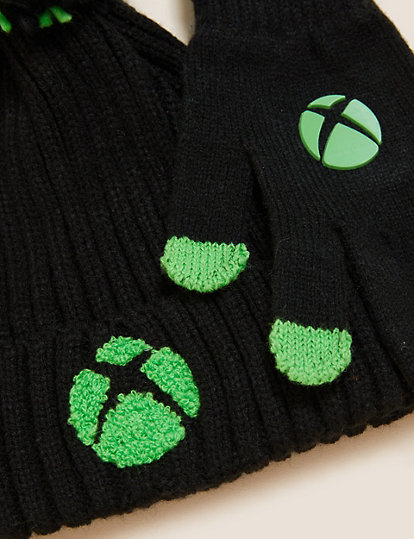 Kids' Xbox™ Hat and Glove Set (6-13 Yrs)
