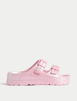 

Girls M&S Collection Kids' Buckle Sandals (1 Large - 6 Large) - Pink Mix, Pink Mix