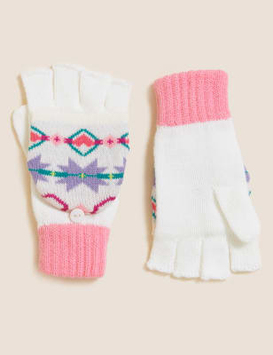 

Girls M&S Collection Kids' Fair Isle Flip Top Gloves (12 Mths - 13 Yrs) - Multi, Multi