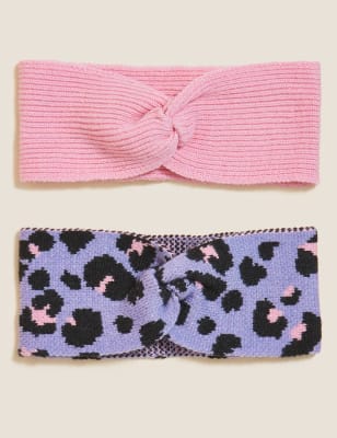 

Girls M&S Collection Kids' 2pk Headbands (3 - 13 Yrs) - Lilac Mix, Lilac Mix