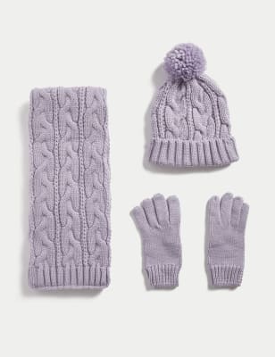 Wooly hat cheap and gloves