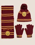 Set aus Mütze, Schal und Handschuhen mit Harry Potter™-Motiv für Kinder (6–13 J.)