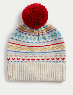 Kids Fair Isle Winter Hat 1 13 Yrs M S NO