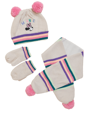 

Girls M&S Collection Kids' Hat, Scarf and Mitten Set (0-13 Yrs) - Beige, Beige
