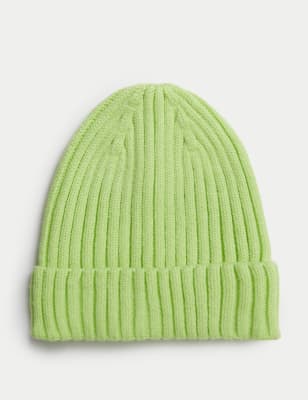 

Unisex,Boys,Girls M&S Collection Kids' Knitted Beanie Hat (1- 13 Yrs) - Lime, Lime