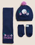 סט Frozen™‎ לילדים של כובע, צעיף וכפפות עם כיס אצבעות (18 חודשים-‏10 שנים)