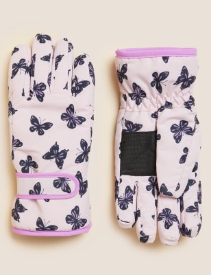 

Girls M&S Collection Kids' Butterfly Ski Gloves with Thermowarmth™ (0-13 Yrs) - Pink, Pink