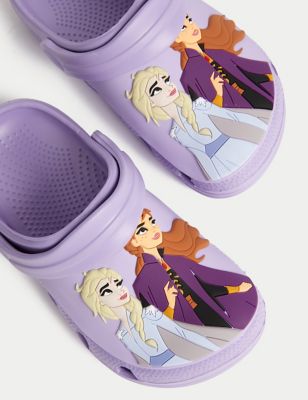 M&S Girls Disney Frozen Clogs (4 Small - 13 Small) - 5 SSTD - Lilac, Lilac