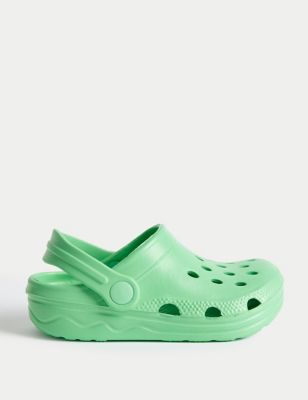 

Unisex,Boys,Girls M&S Collection Kids' Clogs (4 Small - 2 Large) - Bright Green, Bright Green