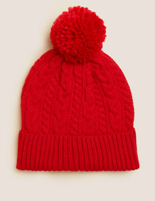 

Unisex,Boys,Girls M&S Collection Kids' Winter Hat (1-13 Yrs) - Red, Red