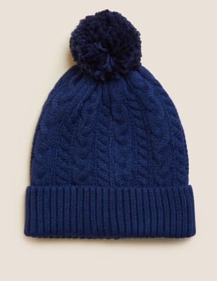 

Unisex,Boys,Girls M&S Collection Kids' Winter Hat (1-13 Yrs) - Navy, Navy