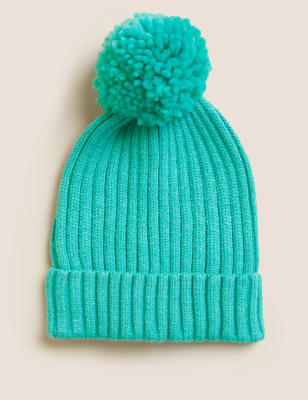 

Unisex,Boys,Girls M&S Collection Kids' Winter Hat (1-13 Yrs) - Bright Aqua, Bright Aqua