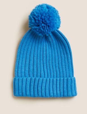

Unisex,Boys,Girls M&S Collection Kids' Winter Hat (1-13 Yrs) - True Blue, True Blue