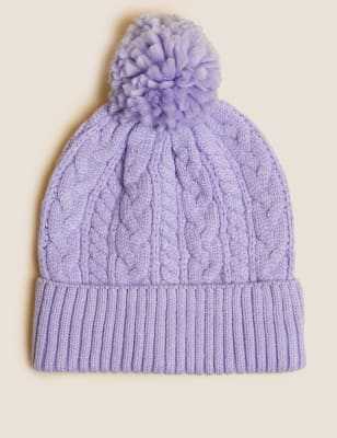 

Unisex,Boys,Girls M&S Collection Kids' Winter Hat (1-13 Yrs) - Lilac, Lilac