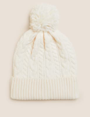 

Unisex,Boys,Girls M&S Collection Kids' Winter Hat (1-13 Yrs) - Cream, Cream