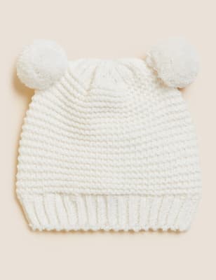 

Unisex,Boys,Girls M&S Collection Kids' Winter Hat (0-6 Yrs) - Light Cream, Light Cream