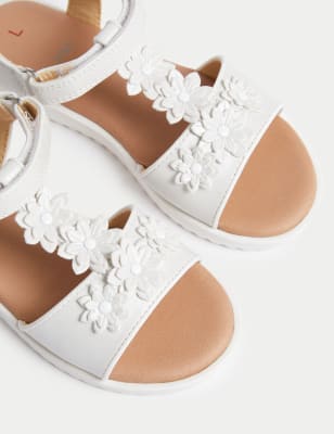 M&s best sale white sandals