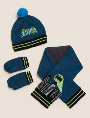 Kids' Batman™Hat, Scarf and Mitten Set