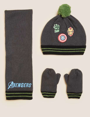 Kids' Marvel™ Hat, Scarf and Mitten Set