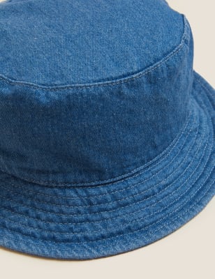 

M&S Collection Kinder-Sonnenhut aus reinem Baumwoll-Denim (1-13 J.), Denim
