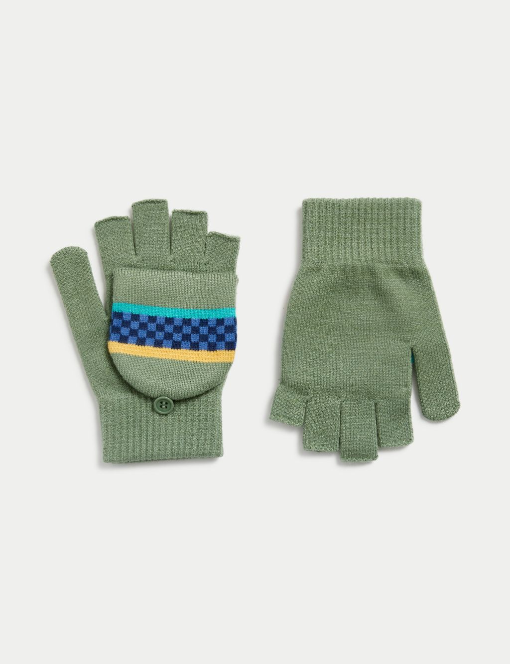 Kids' Striped Flip Top Gloves (3-13 Yrs) image 1