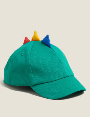 Casquette de baseball enfant 100 % coton à motif dinosaure (du 1 au 6 ans) - Green Mix