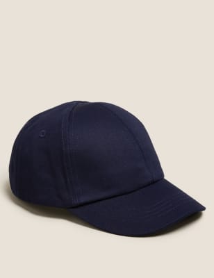 Casquette de baseball unie pour enfant 100 % coton (du 1 au 13 ans) - Navy