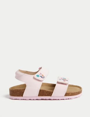 M&S Girl's Kid's Floral Footbed Sandals (4 Small - 2 Large) - 6 SSTD - Pink Mix, Pink Mix