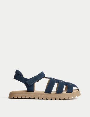 

Unisex,Boys,Girls M&S Collection Kids' Riptape Gladiator Sandals (4 Small - 2 Large) - Navy Mix, Navy Mix
