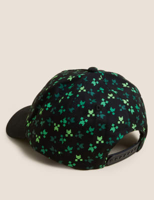 

M&S Collection Baseballmütze aus reiner Baumwolle mit Minecraft™-Motiv für Kinder (6-13 Jahre) - Black Mix, Black Mix