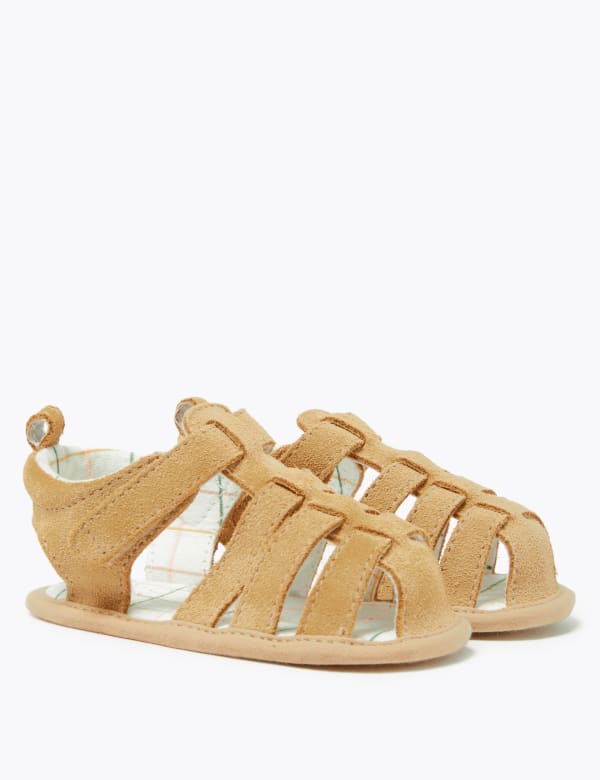 Baby Suede Fisherman Pram Sandals (0-18 Mths)