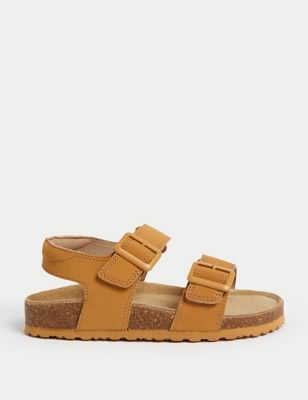 M&S Kids Footbed Sandals (4 Small - 2 Large) - 5 SSTD - Tan, Tan