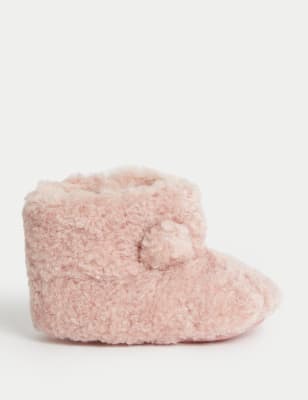 

Girls M&S Collection Kids' Borg Booties (0-18 Months) (0-18 Mths) - Soft Pink, Soft Pink