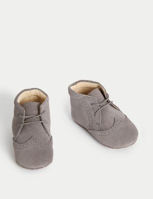 Baby Gift Boxed Suede Pram Shoes (0-18 Mths)