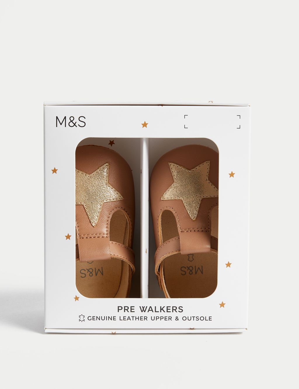 Baby Gift Boxed Leather Pram Shoes (0-18 Mths) image 5