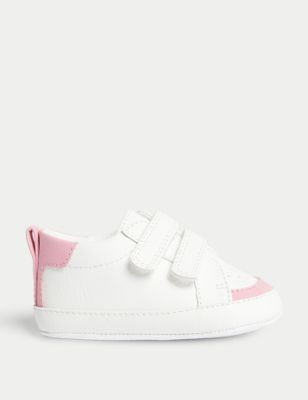

Unisex,Boys,Girls M&S Collection Riptape Pre-walker Trainers (0-18 Mths) - White Mix, White Mix
