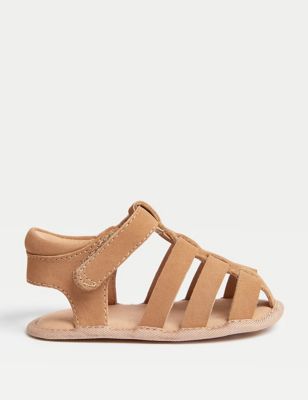 M&S Daisy Pre-walker Sandals (0-18 Mths) - 0-3 M - Tan, Tan