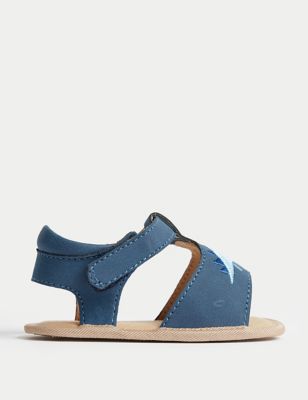 Dino Sandal Pram Shoes (0-18 Mths) - GR