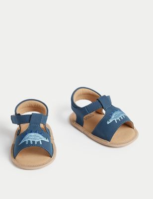 Dino Sandal Pram Shoes (0-18 Mths)