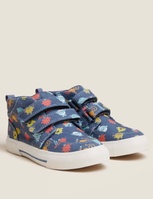 

Unisex,Boys,Girls M&S Collection Kids' Freshfeet™ Mr Men™ High Tops (5 Small - 12 Small) - Blue Mix, Blue Mix
