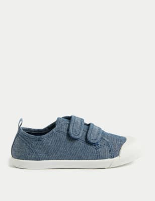 

Boys M&S Collection Kids' Denim Riptape Pumps (4 Small - 13 Small), Denim