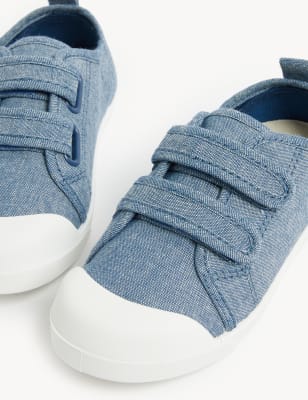 

Boys M&S Collection Kids' Denim Riptape Pumps (4 Small - 13 Small), Denim