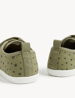 

Boys M&S Collection Kids' Denim Riptape Star Pumps (4 Small - 13 Small) - Khaki, Khaki