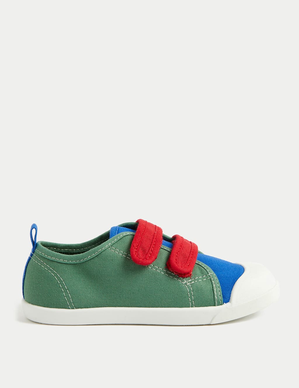 Kids' Colour Block Riptape Pumps (4 Small - 2 Large) image 1