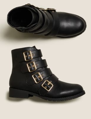 four buckle boots