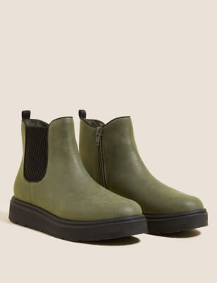 

Girls M&S Collection Kids' Freshfeet™ Chelsea Boots (13 Small - 6 Large) - Green, Green