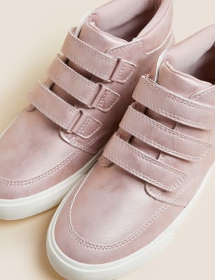 

M&S Collection Zapatillas deportivas infantiles altas Freshfeet™ con velcro (1 grande-6 grande) - Pink, Pink