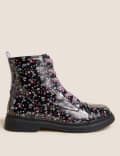 Kids' Freshfeet™ Floral Ankle Boots (1 large - 6 Large)